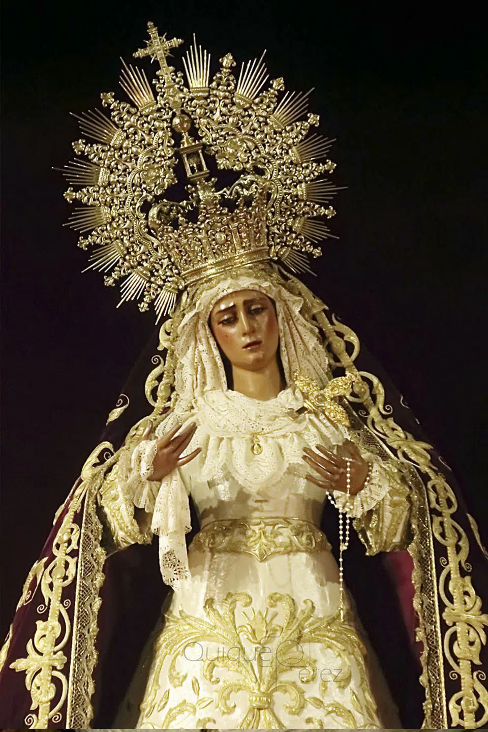 Imagen de la Virgen de las Angustias de la Hermandad de los Gitanos