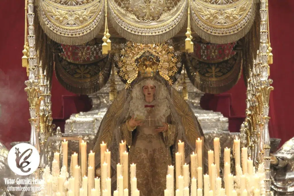 Virgen de los Angeles de la Hermandad de los Negritos Sevilla