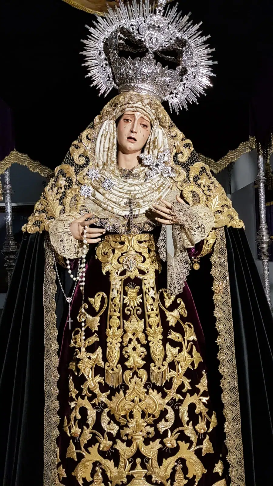 Imagen de Maria Santisima del Mayor Dolor en su Soledad de Malaga
