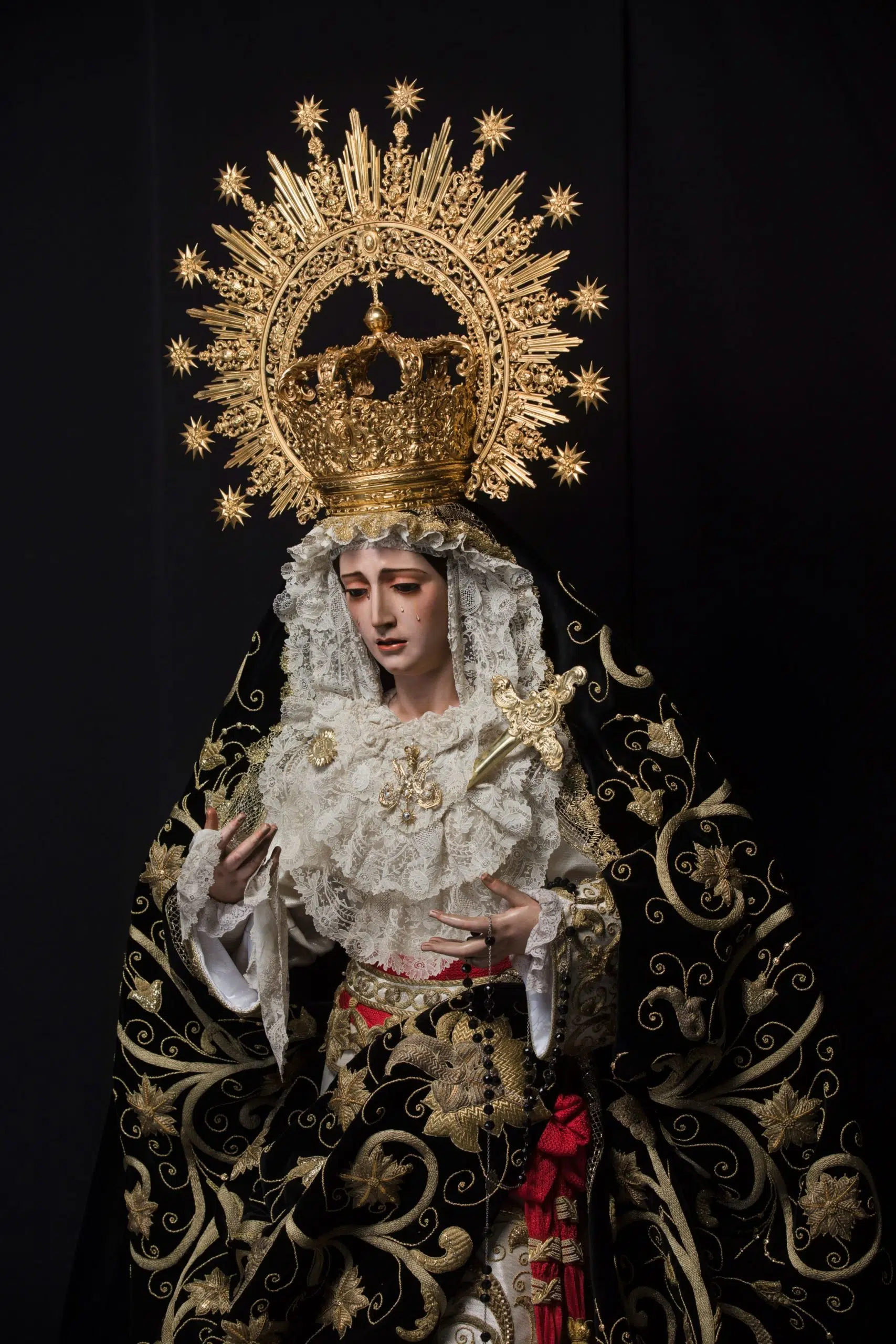 Imagen de la Virgen del la Caridad de Malaga
