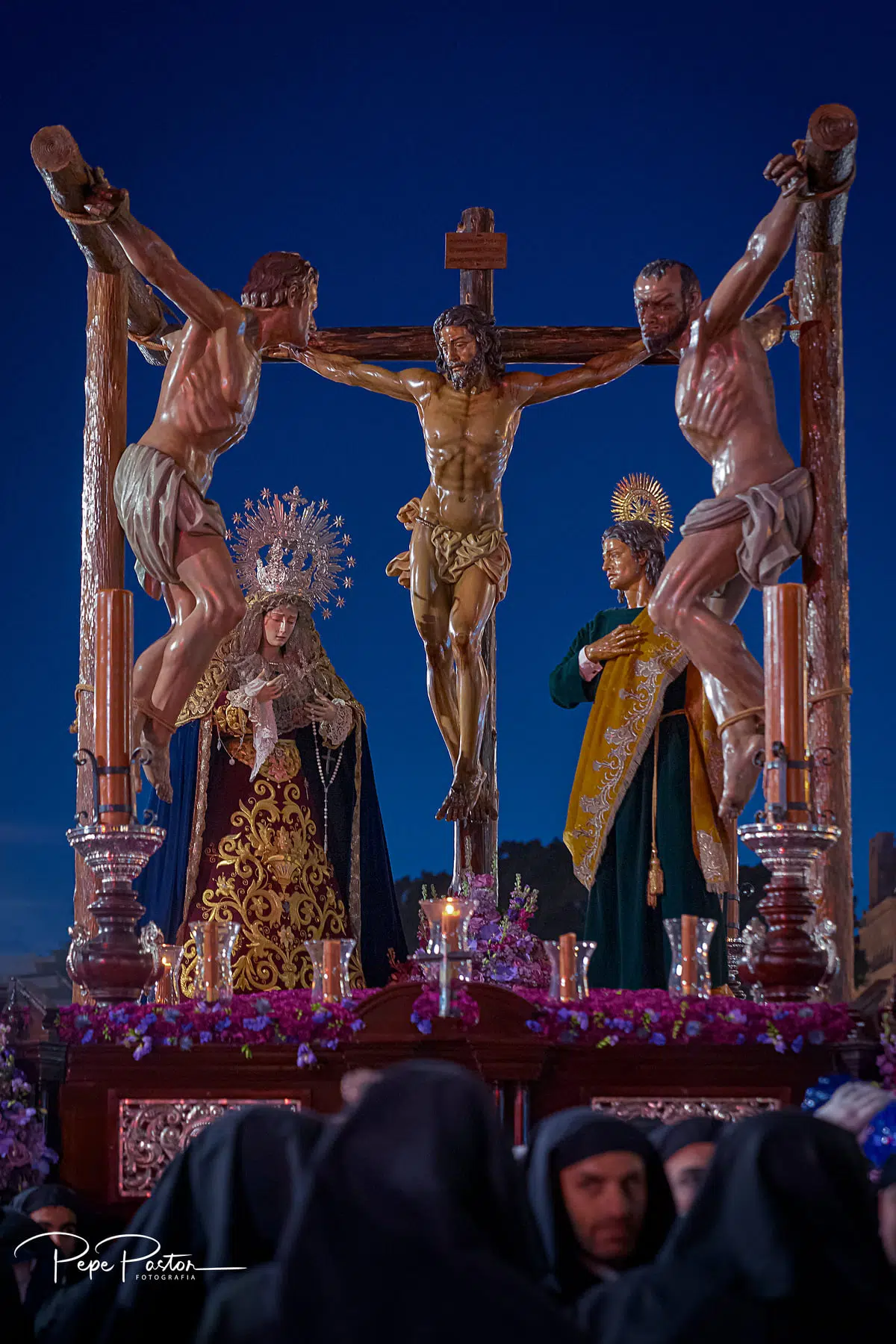Trono Cristo del Perdon de la Cofradia de los Dolores del Puente de Malaga