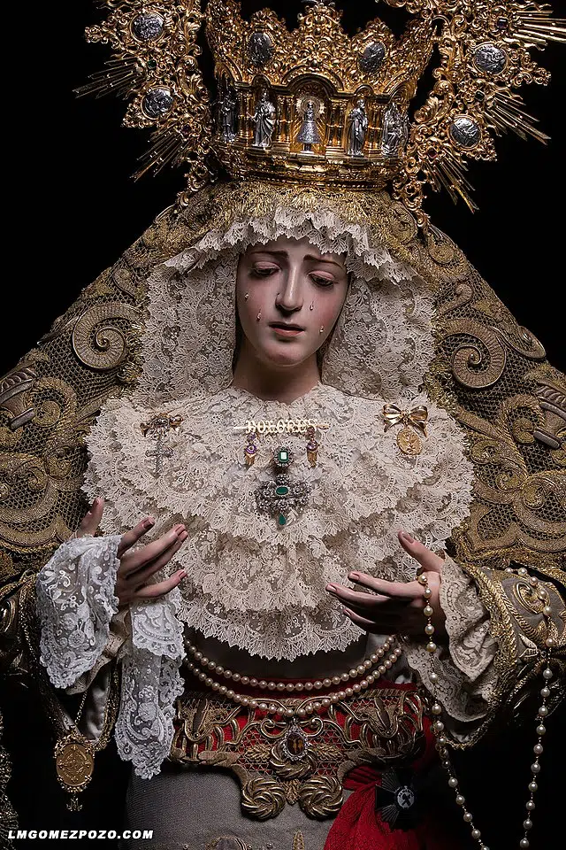 Imagen de la Virgen de los Dolores Coronada de Malaga