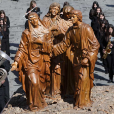 Paso de Las Tres Marías y San Juan de la Cofradía de Jesús Nazareno de Zamora