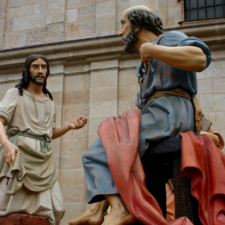 Paso del Lavatorio de los pies de la Cofradía de la Santa Vera Cruz de Zamora