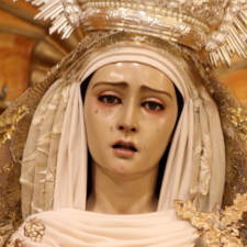 Paso de la Virgen del Mayor Dolor de la Hermandad de los Escolapios de Granada